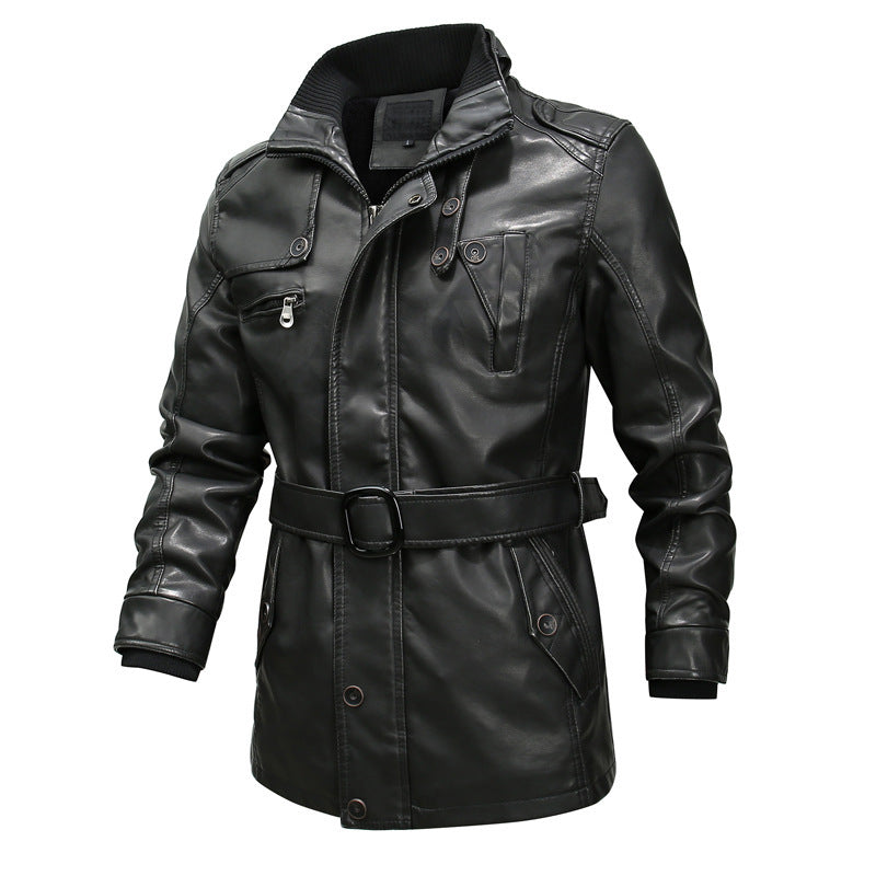 motorcycle washed leather