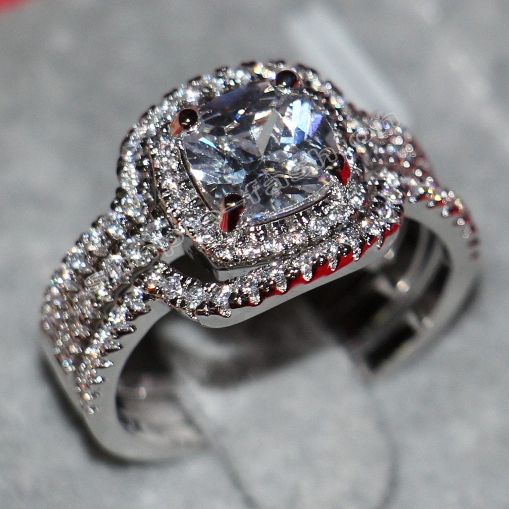 Gold-plated zirconia ring – elegance in European and American style