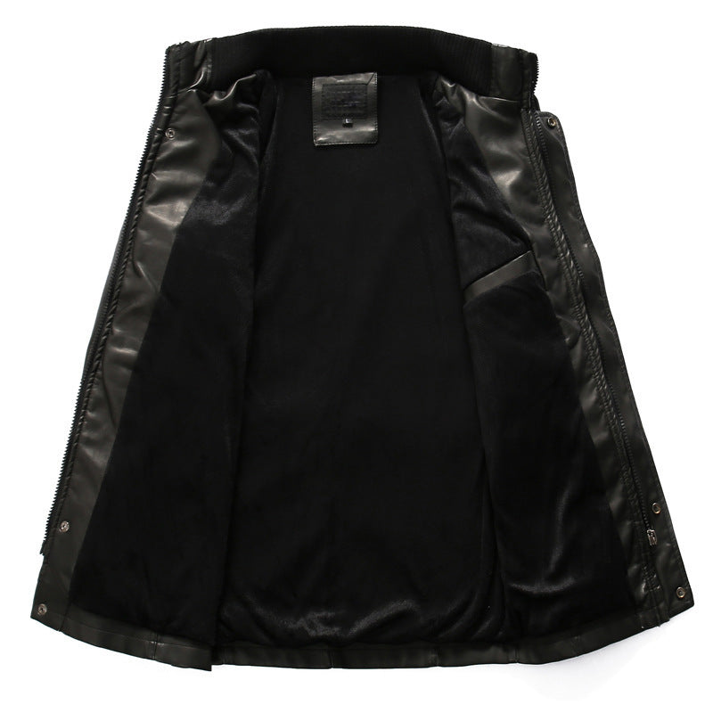 motorcycle washed leather