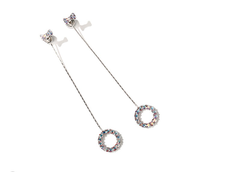 Pendientes largos de péndulo para mujer