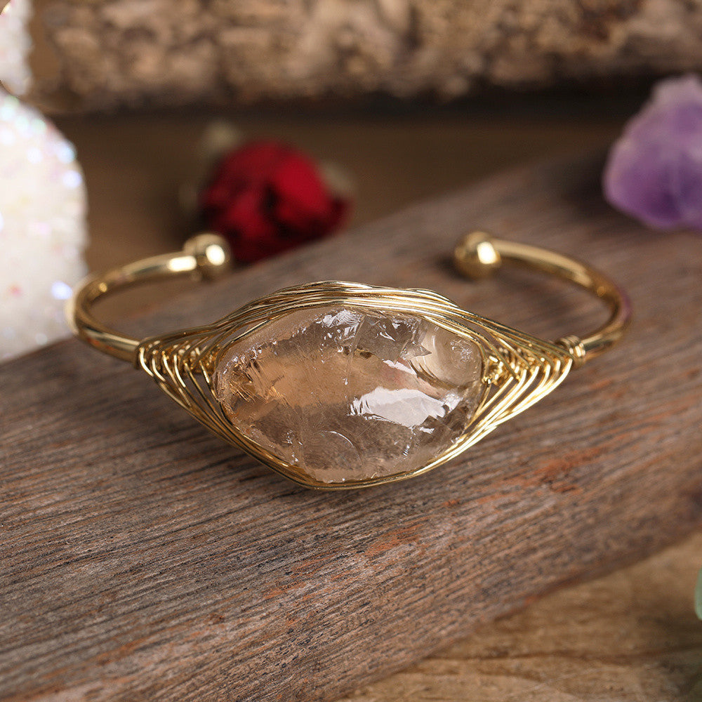 Damen Mode Gold Kupferdraht Armband