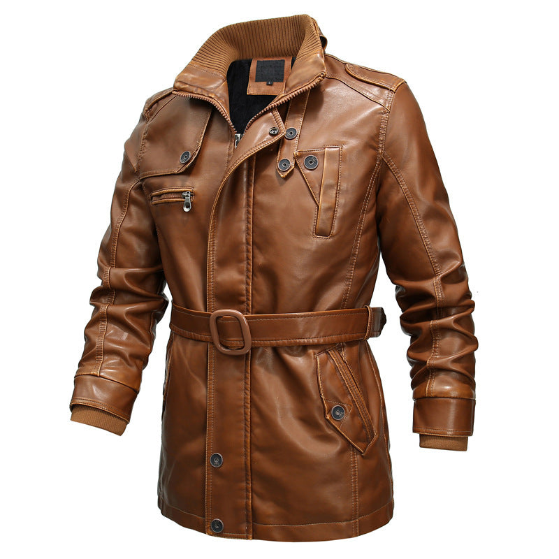 motorcycle washed leather