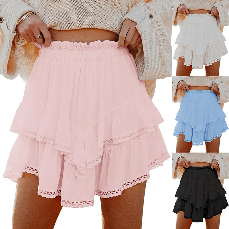 Casual Boho-Faltenrock mit Lagenoptik und Shorts – Der perfekte Sommer-Look