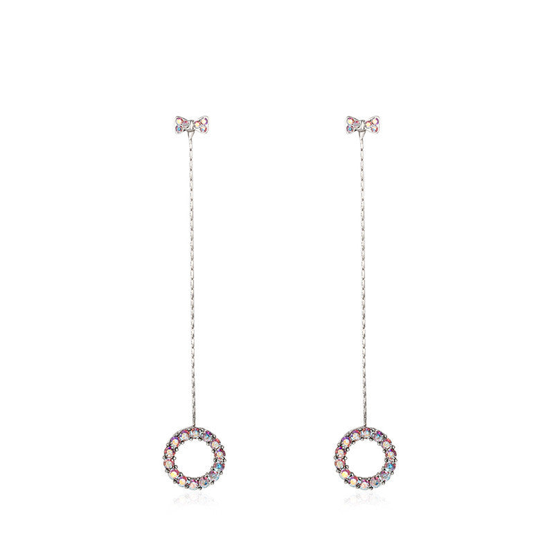 Pendientes largos de péndulo para mujer