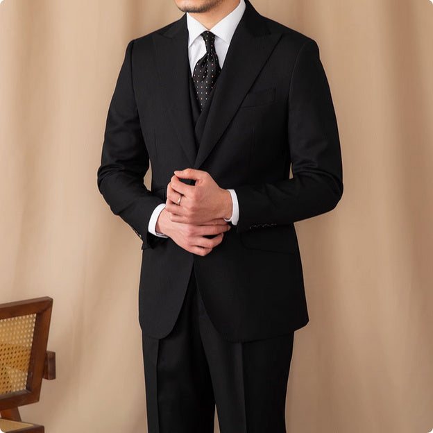 Business suit made of pure wool - three-piece