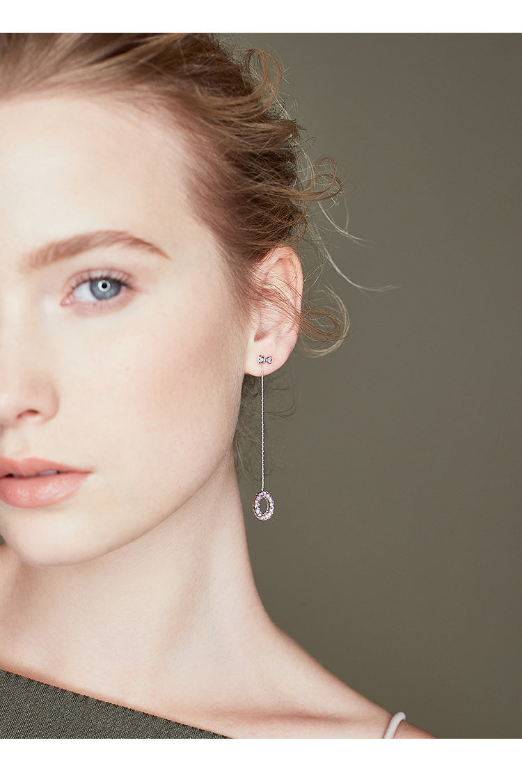 Pendientes largos de péndulo para mujer