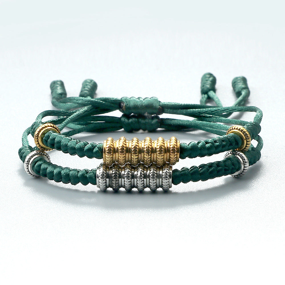 Gold und Silber Runde Paar-Armband