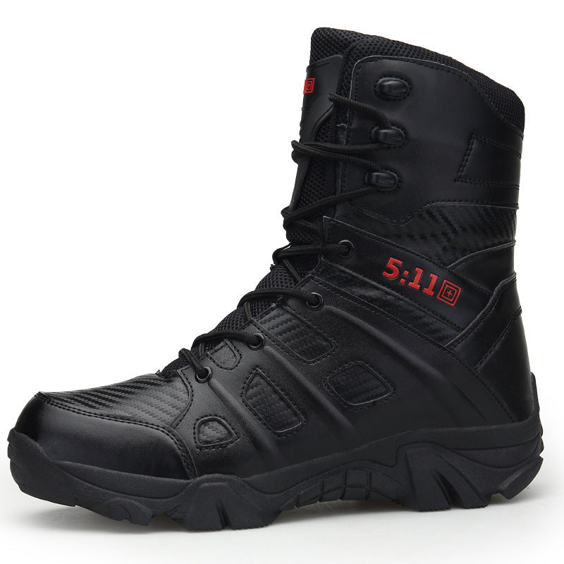 Botas militares de exterior de caña alta para hombre: robustas y versátiles