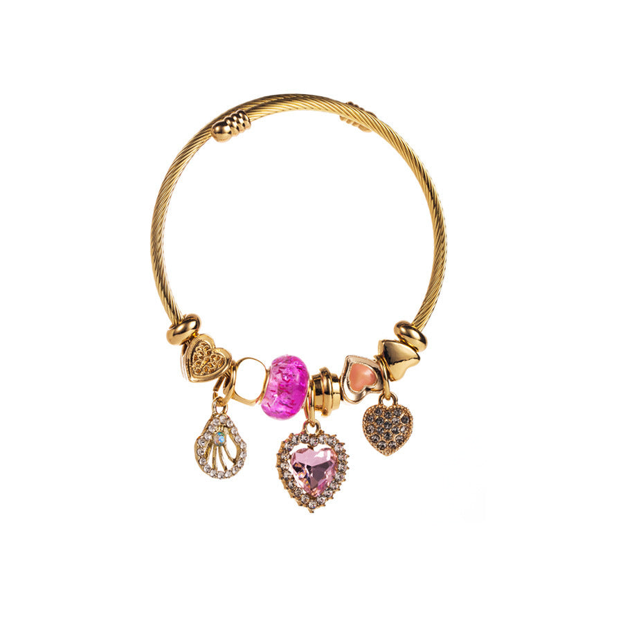 Gold Titanstahl Edelstahl Armband