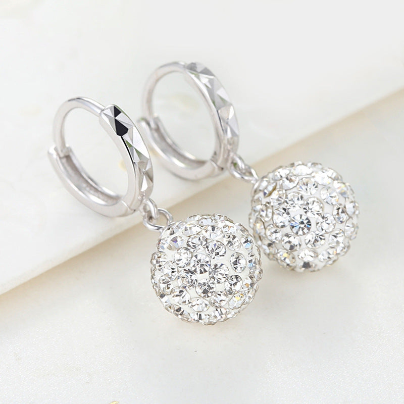 Rhinestone Earrings Summer Earrings in S925 Silver Style