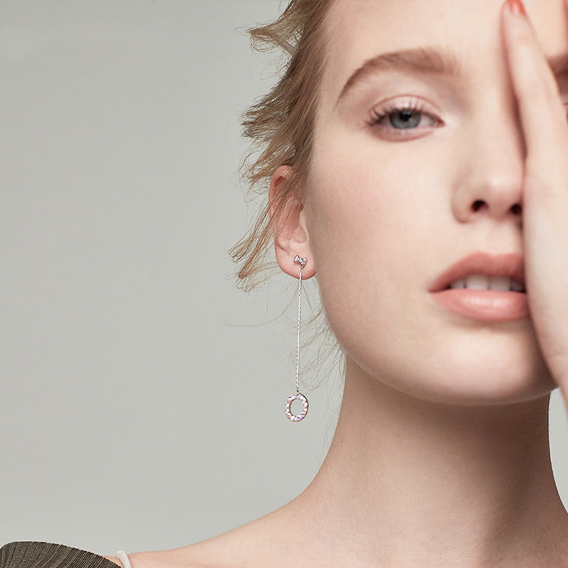 Pendientes largos de péndulo para mujer