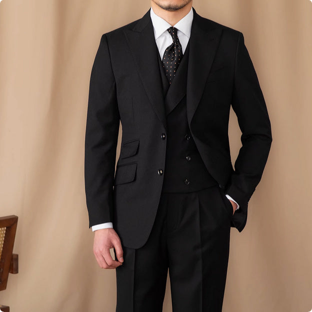 Business suit made of pure wool - three-piece