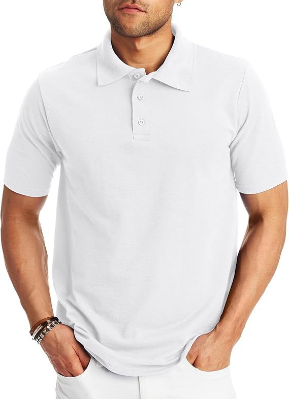 Polo de hombre holgado y sencillo con manga corta.