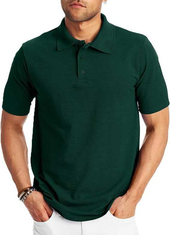 Polo de hombre holgado y sencillo con manga corta.