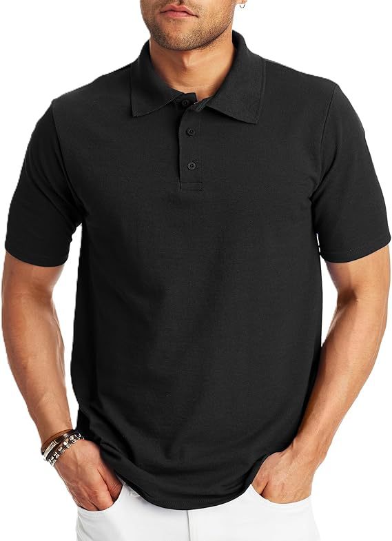 Polo de hombre holgado y sencillo con manga corta.