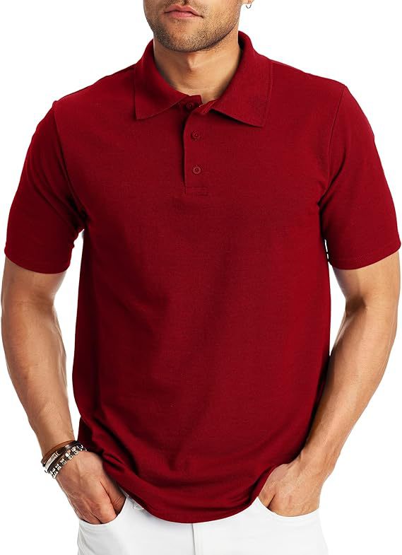 Polo de hombre holgado y sencillo con manga corta.