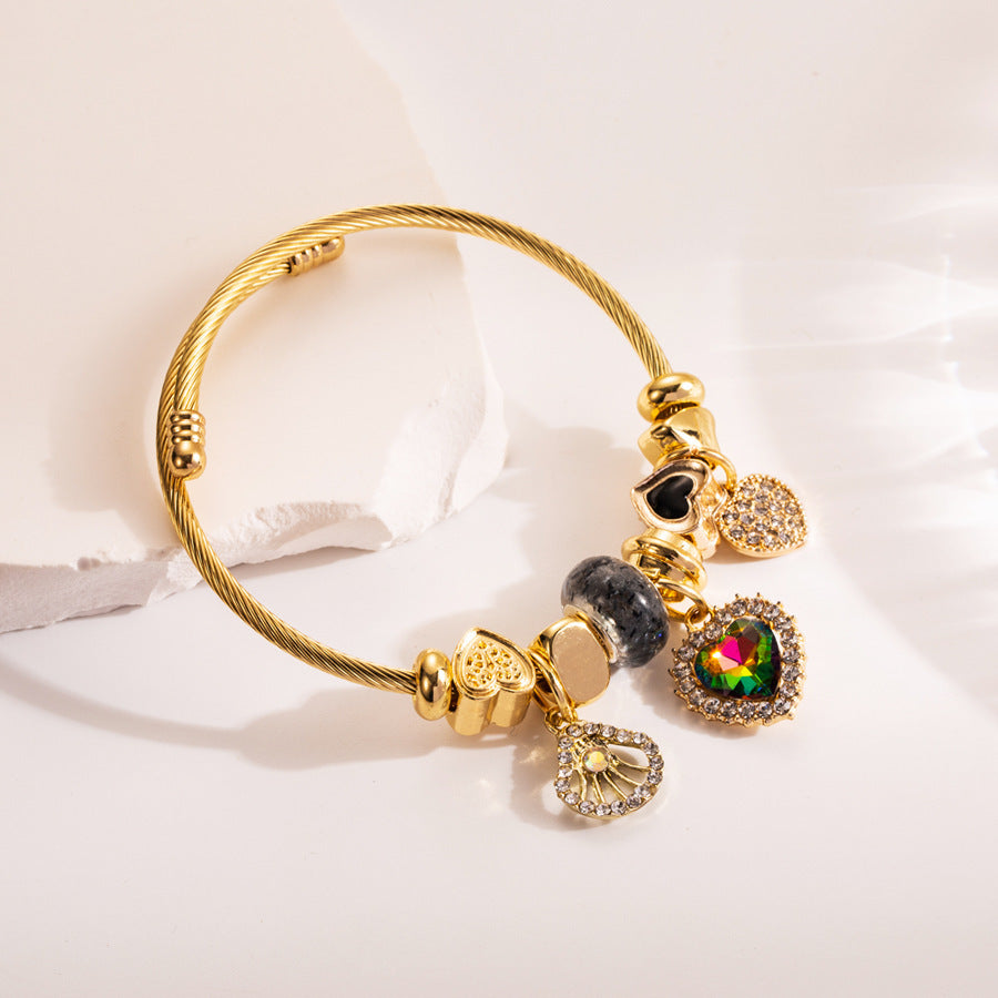 Gold Titanstahl Edelstahl Armband