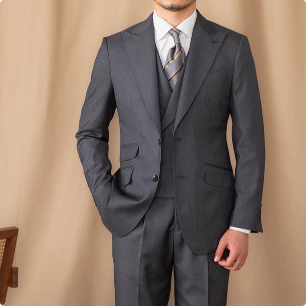Business suit made of pure wool - three-piece