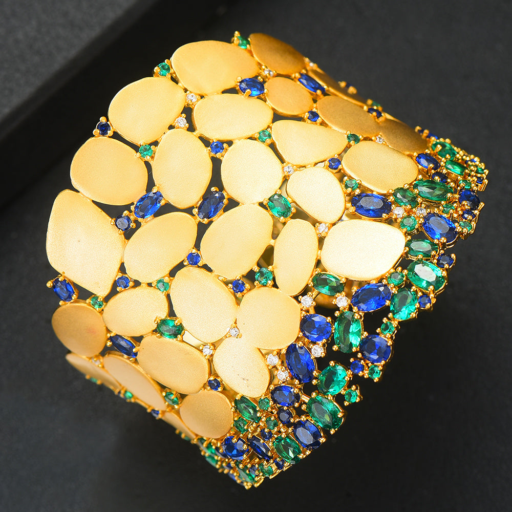 New Fashion, New Nobel Luxury Bangle Earrings Ring Set