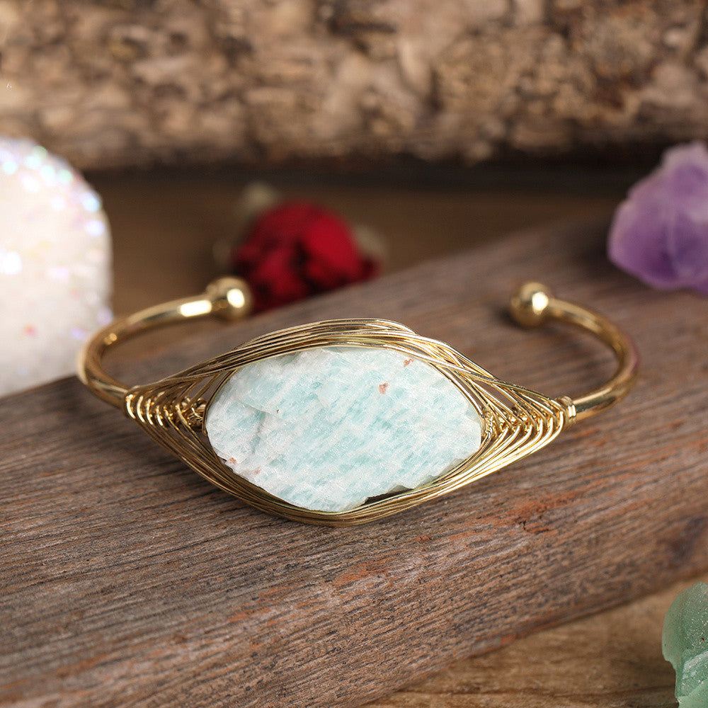 Damen Mode Gold Kupferdraht Armband