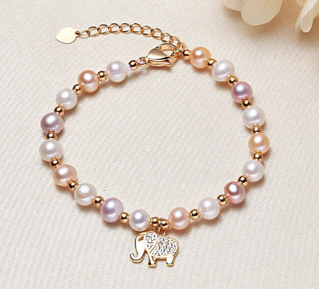 Hochwertiges 14K Vergoldetes Perlenarmband – Eleganz für Damen