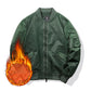 Aviator-Jacke, bestickte Baseballjacke für Herren