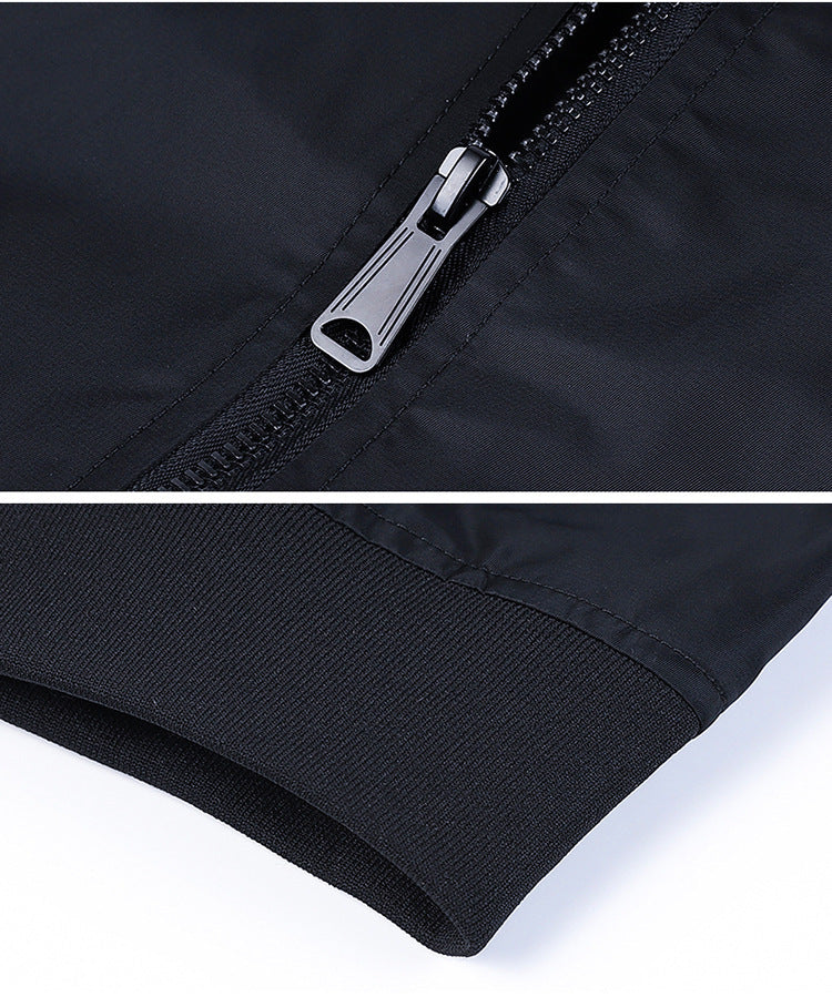 Aviator-Jacke, bestickte Baseballjacke für Herren