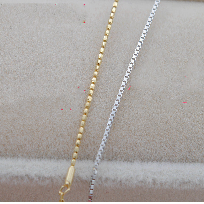 Kettenverlängerungskette 18K Gold Halskette Sleeve Kettenhalter DIY Zubehör