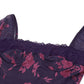 Tailliertes Kleid mit Print und Nahtdetails