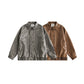 Retro-Hongkong-Stil, gewaschene, distressed Jacke für Herren