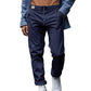 Men's Loose Comfortable Quick-drying Waist-tied Casual Business Pants in Solid Color