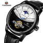 Luxurious automatic watch with world time and tourbillon function 