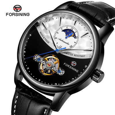 Luxurious automatic watch with world time and tourbillon function 