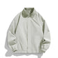 Pure color all-matching polo collar jacket
