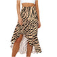 Casual Leopard-Print Maxirock – Lockerer A-Linien-Stil mit Schlitz