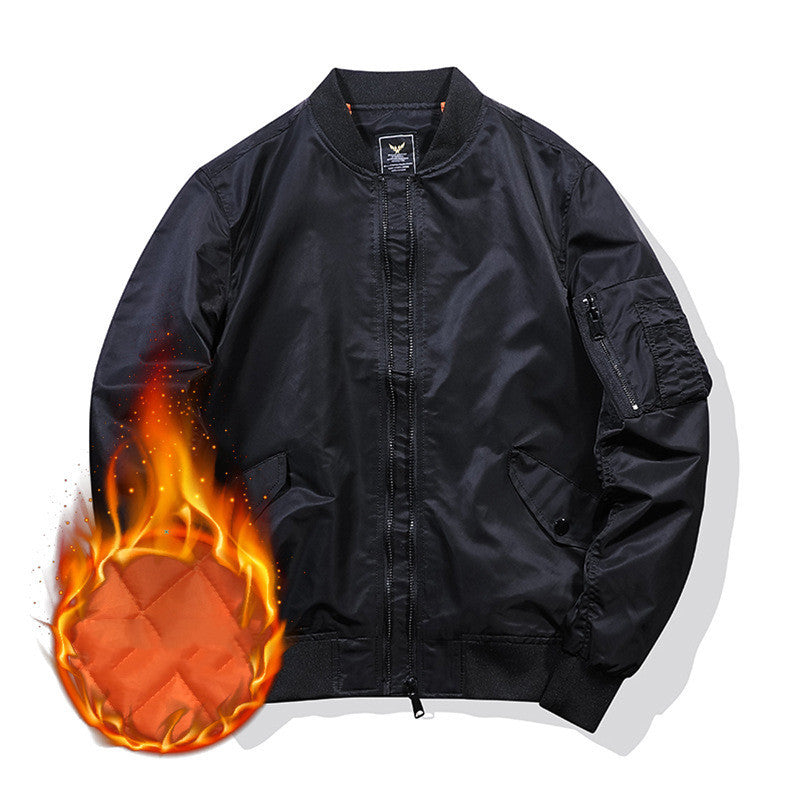 Aviator-Jacke, bestickte Baseballjacke für Herren
