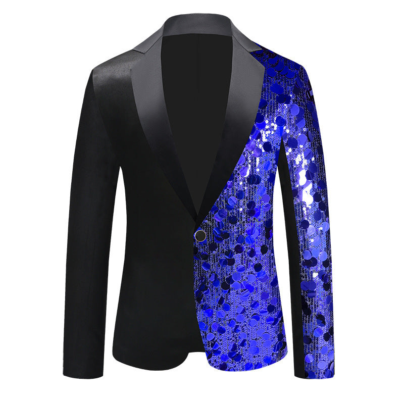 men's sequin jacket dance suit