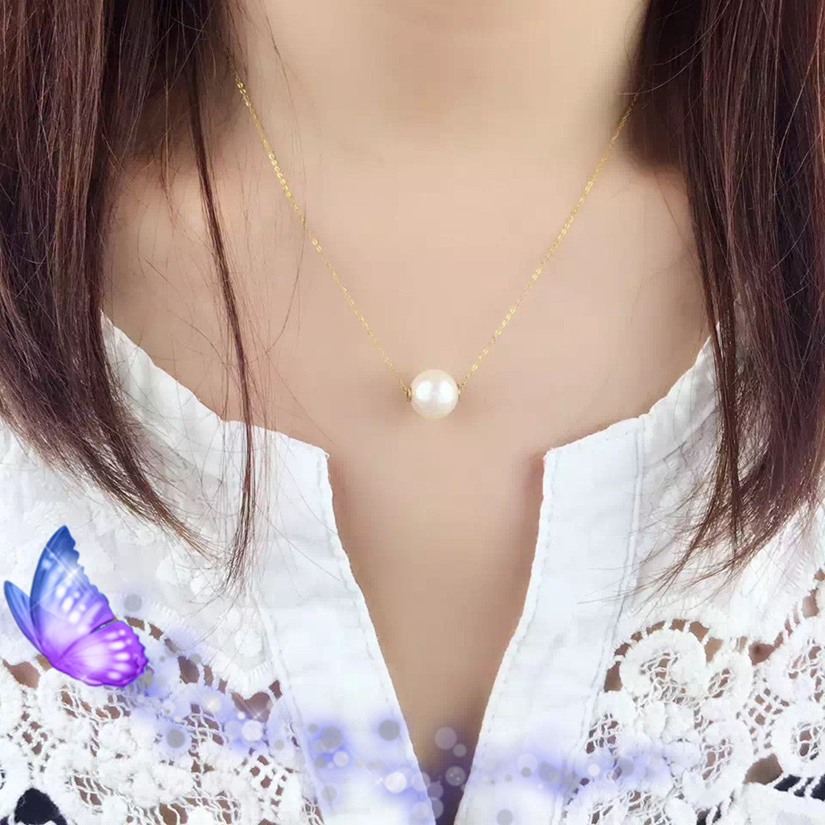 Collar de perlas de oro de 18 quilates: elegancia en la perfección