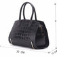 Elegante Damen-Lederhandtasche – Lässiges Design mit Animal-Print