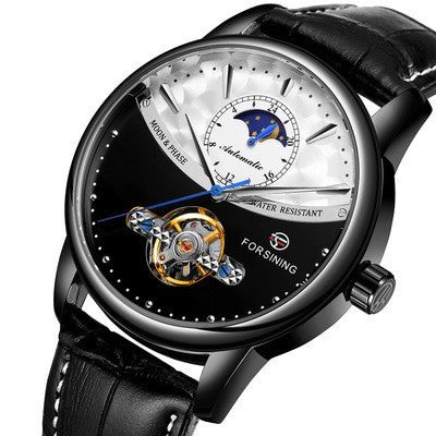 Luxurious automatic watch with world time and tourbillon function 