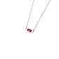 18K Gold Damen-Halskette – Zeitlose Eleganz mit Kristallbesatz