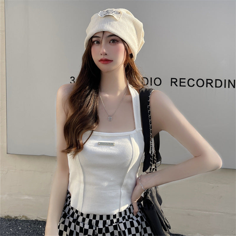White Halter Camisole – Stylish crop top for women