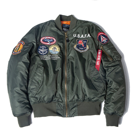 Chaqueta bomber funcional MA-1 para hombre, ropa de trabajo para tallas grandes