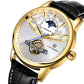 Luxurious automatic watch with world time and tourbillon function 