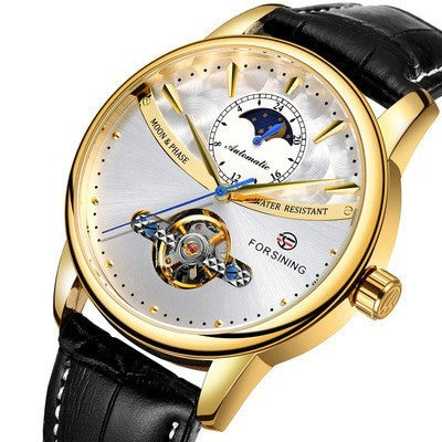 Luxurious automatic watch with world time and tourbillon function 