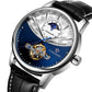 Luxurious automatic watch with world time and tourbillon function 