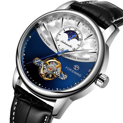Luxurious automatic watch with world time and tourbillon function 
