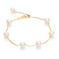 Pulsera de perlas de oro de 18 quilates: elegancia y lujo atemporales 