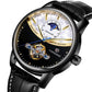 Luxurious automatic watch with world time and tourbillon function 