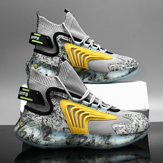 Zapatos de plataforma altos de palomitas de maíz deportivos informales de moda de gran tamaño: zapatos casuales elegantes y funcionales
